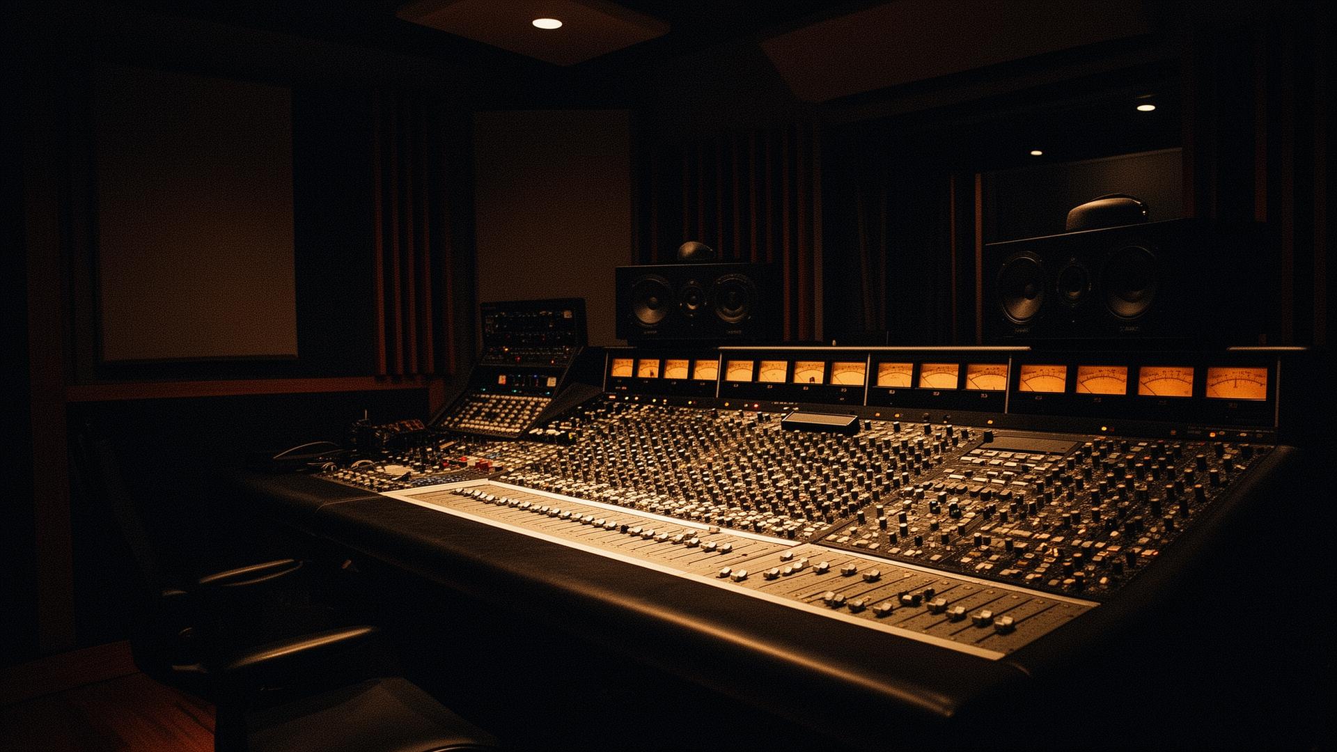 Recording studio console